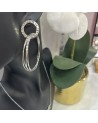 Boucles d'oreilles créoles ALMA acier inoxydable argent