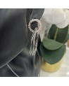 Boucles d'oreilles créoles ALMA acier inoxydable argent