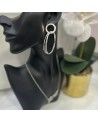 Boucles d'oreilles créoles ALMA acier inoxydable argent