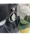 Boucles d'oreilles  ANONCIA acier inoxydable argent