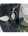 Boucles d'oreilles  ANONCIA acier inoxydable argent