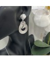 Boucles d'oreilles ANA acier inoxydable argent