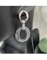 Boucles d'oreilles ANAIS acier inoxydable argent