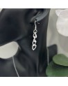 Boucles d'oreilles SOUMIA acier inoxydable argent