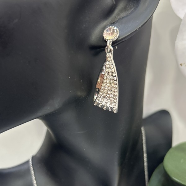Boucles d'oreilles ANAE acier inoxydable argent