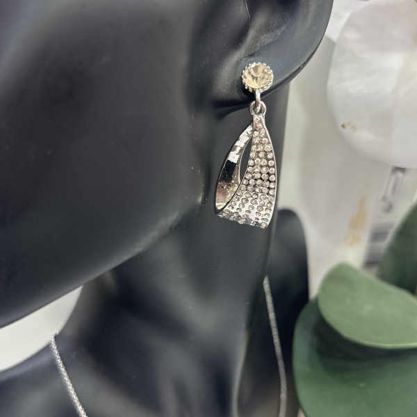 Boucles d'oreilles ANAE acier inoxydable argent