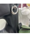 Boucles d'oreilles AMELIE acier inoxydable argent