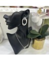 Boucles d'oreilles AMELIE acier inoxydable argent