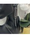 Boucles d'oreilles  ESTREILLA  acier inoxydable argent