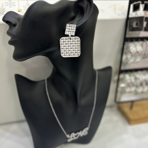 Boucles d'oreilles ESTRELLA  acier inoxydable argent