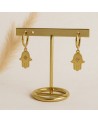 Boucles d'oreilles acier inoxydable or FATI