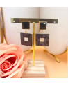 Boucles d'oreilles acier inoxydable ALMA