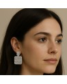 Boucles d'oreilles ESTRELLA  acier inoxydable argent