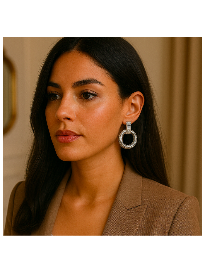 Boucles d'oreilles à clips en acier inoxydable  LEYANA