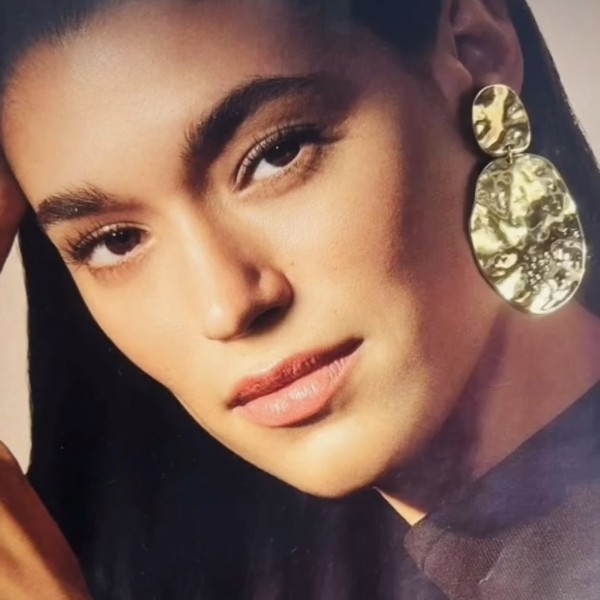 boucles d'oreilles à clip acier inoxydable or LYNA