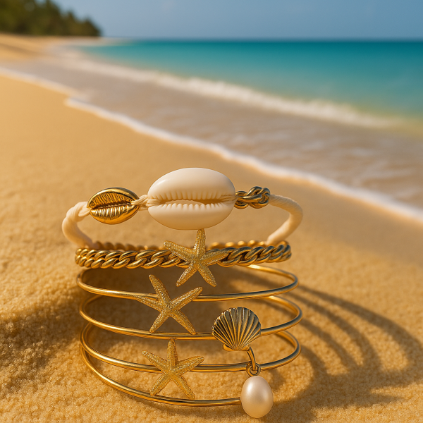 Bracelets coquillage et etoiles