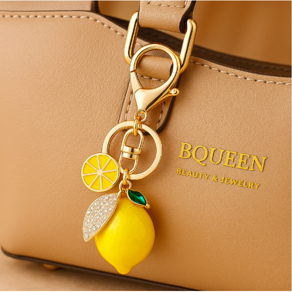 porte clés citron fantaisie