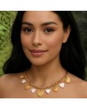 Collier charms  acier inoxydable or LISA