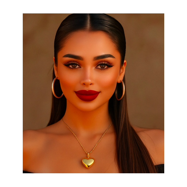 Collier  acier inoxydable or  LOVE