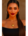 Collier  acier inoxydable or  LOVE