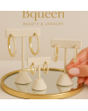 Boucles d'oreilles créoles acier Inoxydable et zirconium LOANA