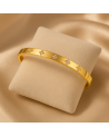 Bracelet acier inoxydable or SOLENE