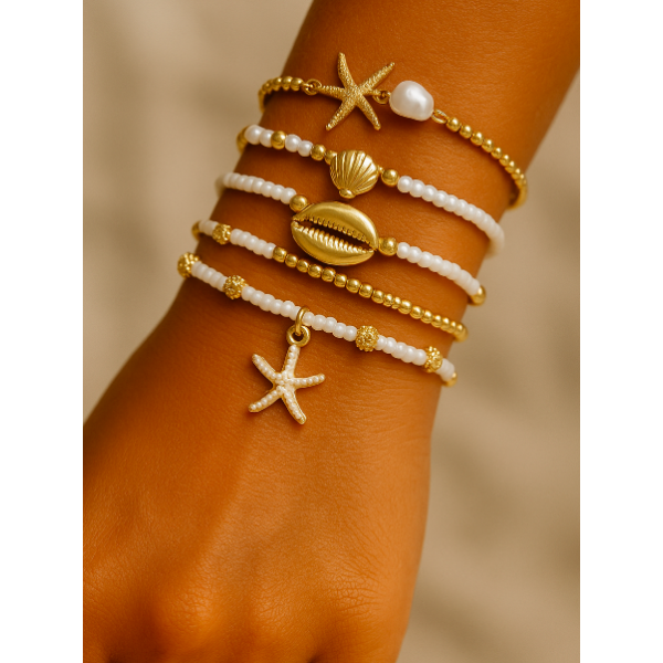 Bracelets coquillages fantaisie LOUISA