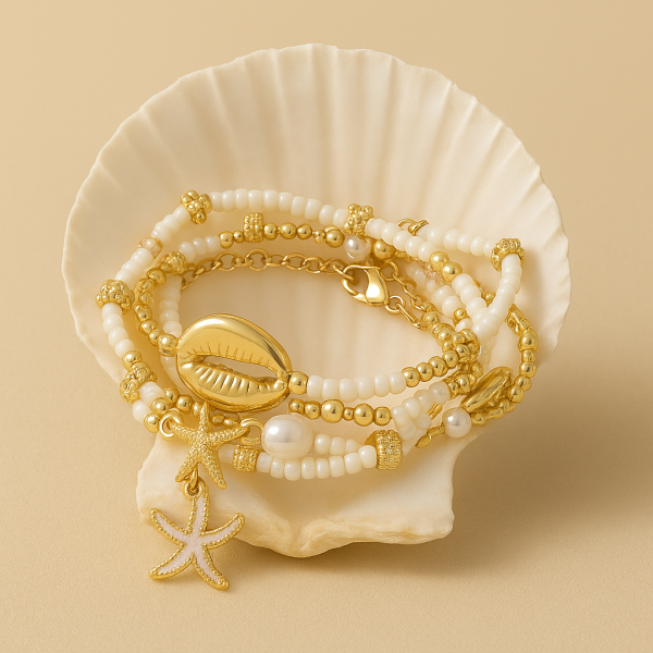 Bracelets coquillages fantaisie LOUISA