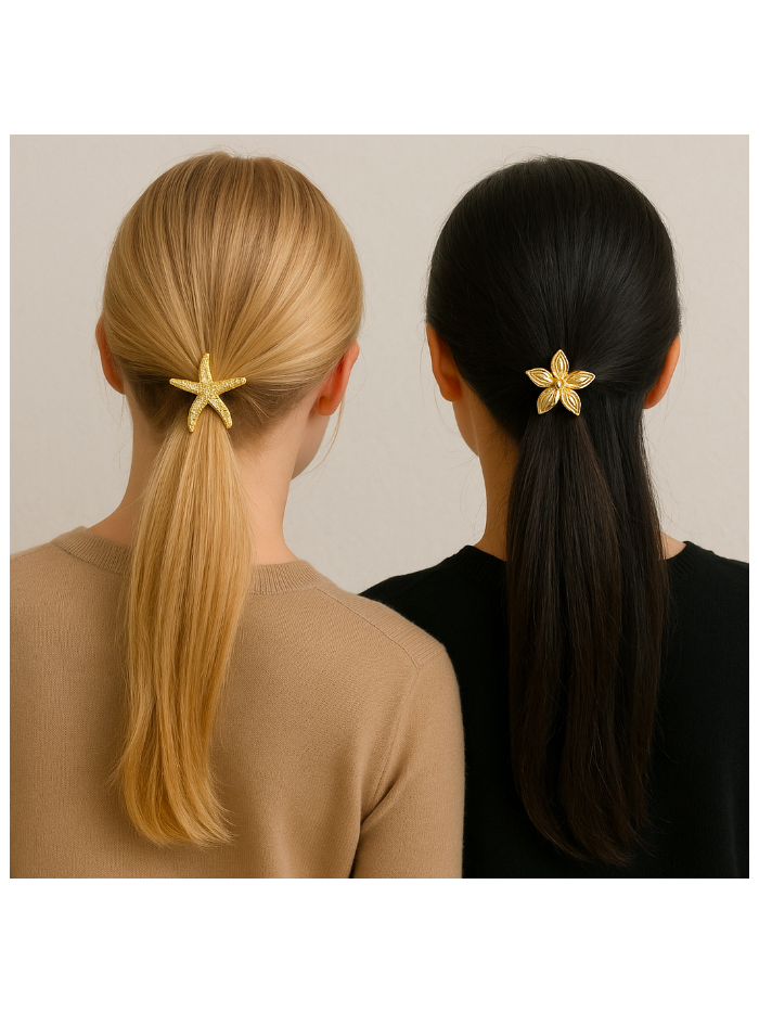 Elastique de cheveux fleur