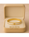 Bracelet  jonc en acier inoxydable or LORENE
