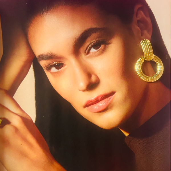 Boucles d'oreilles à clips en acier inoxydable or LEYANA