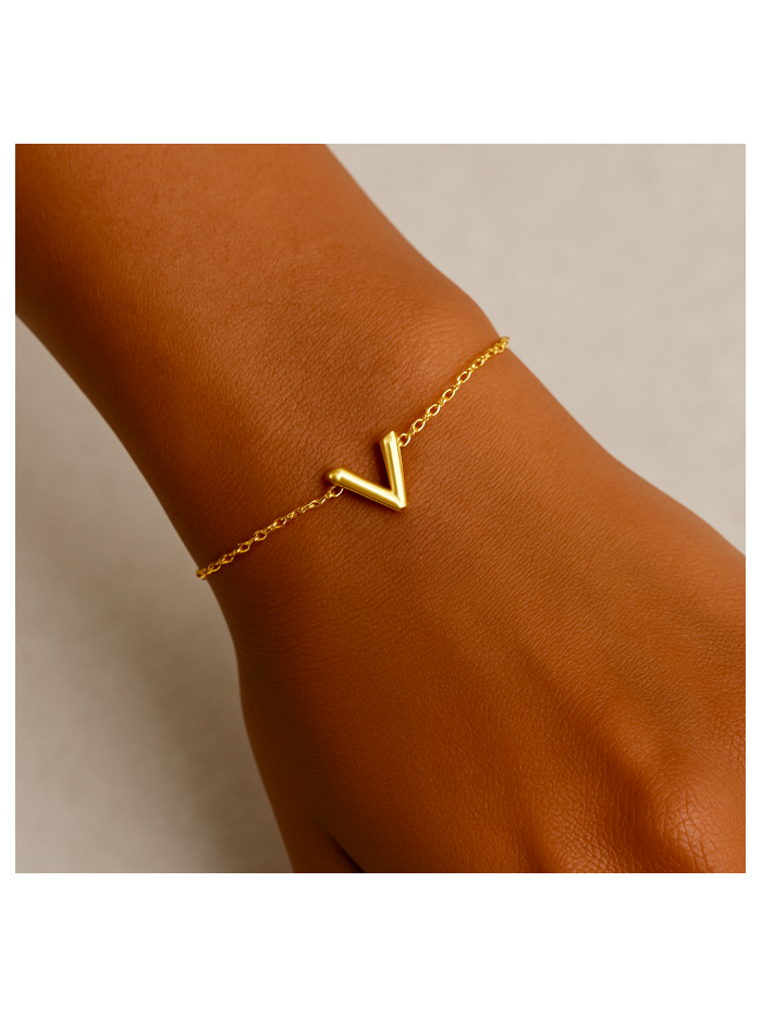 Bracelet acier inoxydable or CINDY