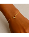Bracelet acier inoxydable or CINDY