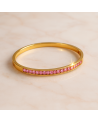 Bracelet acier inoxydable or ALMA rose