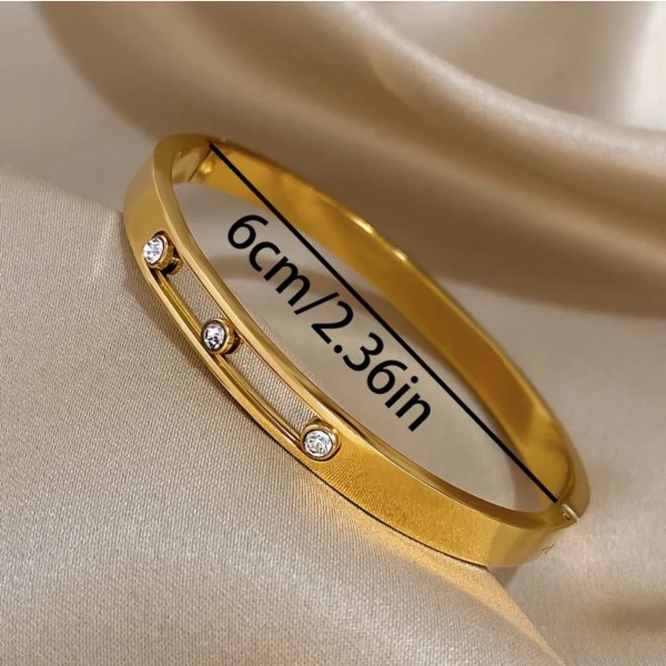 Bracelet acier inoxydable or ZENDAYA