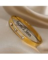 Bracelet acier inoxydable or ZENDAYA