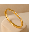 Bracelet acier inoxydable or ZAHIA