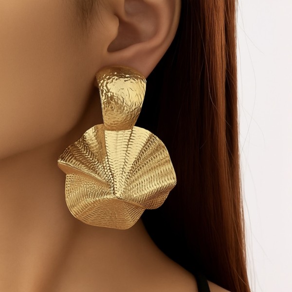 Boucles d'oreilles  acier inoxydable or  INAYA