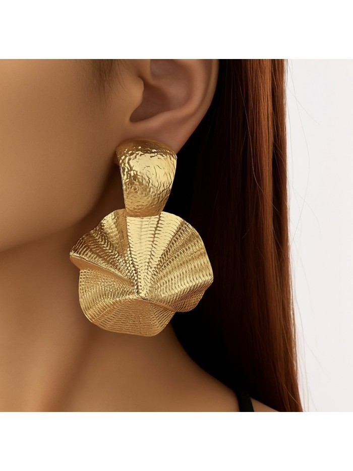 Boucles d'oreilles  acier inoxydable or  INAYA