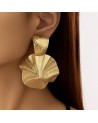 Boucles d'oreilles  acier inoxydable or  INAYA