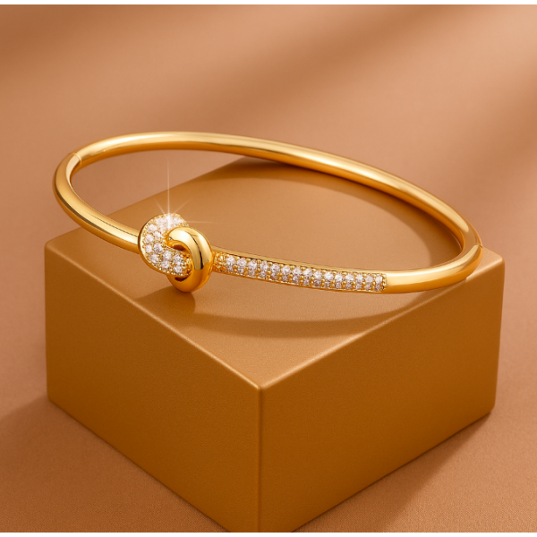 Bracelet acier inoxydable or SOLENE