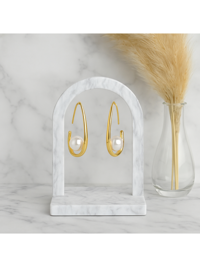 Boucles d'oreilles  acier inoxydable or  KATE