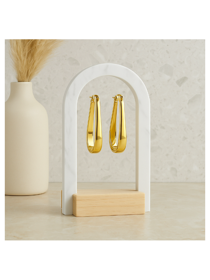 Boucles d'oreilles  acier inoxydable or  KATLYN