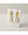 Boucles d'oreilles  acier inoxydable or  KAYLIE