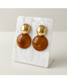Boucles d'oreilles  acier inoxydable or  KAYNA