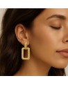 Boucles d'oreilles  en acier inoxydable or  SANDRA
