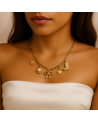 Collier acier inoxydable or VANILLE